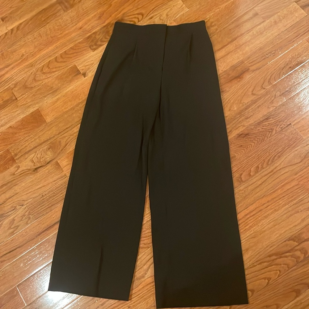 Zara Women’s Wide Leg Dress Pant Trousers - Colour: Black - Size: Large